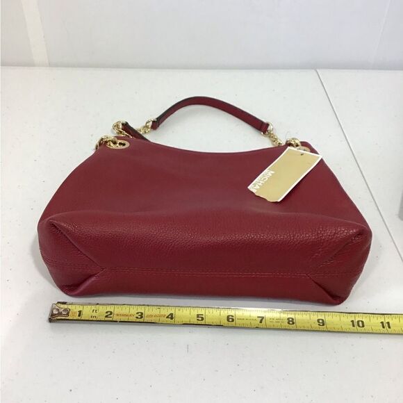 MICHAEL Michael Kors Red Jet Set Chain Messenger Shoulder Crossbody Bag - Picture 8 of 16